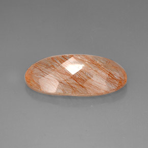 Quartzo rutilado amarelo natural 35,50ct, transparente, transparente/translúcido