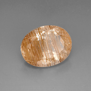 Quartzo rutilado amarelo natural 22,42ct, transparente, transparente/translúcido
