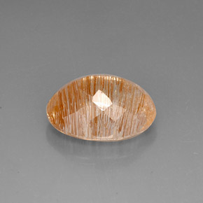 Quartzo rutilado amarelo natural 22,42ct, transparente, transparente/translúcido