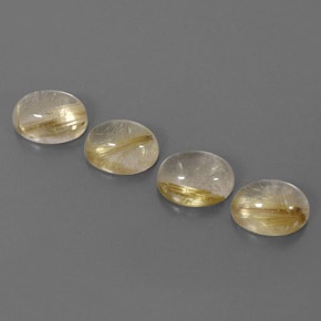 Pedras preciosas de quartzo rutilado amarelo natural de  ct, transparente, transparente/translúcido