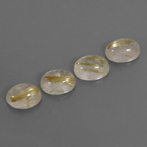 Pedras preciosas de quartzo rutilado amarelo natural de  ct, transparente, transparente/translúcido