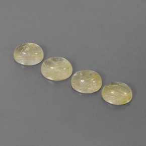 Pedras preciosas de quartzo rutilado amarelo natural de  ct, transparente, transparente/translúcido