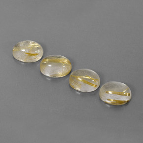 Pedras preciosas de quartzo rutilado amarelo natural de  ct, transparente, transparente/translúcido