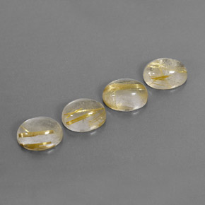 Pedras preciosas de quartzo rutilado amarelo natural de  ct, transparente, transparente/translúcido