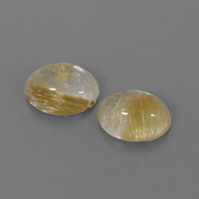 Pedras preciosas de quartzo rutilado amarelo natural de  ct, transparente, transparente/translúcido