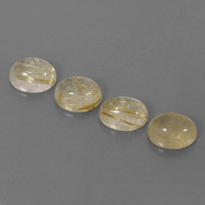 Pedras preciosas de quartzo rutilado amarelo natural de  ct, transparente, transparente/translúcido