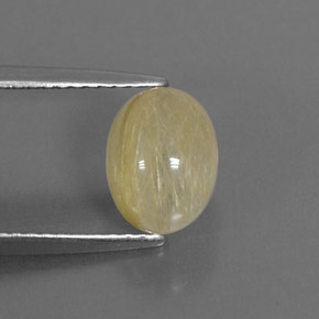 Quartzo rutilado amarelo natural 1,82ct, transparente, transparente/translúcido