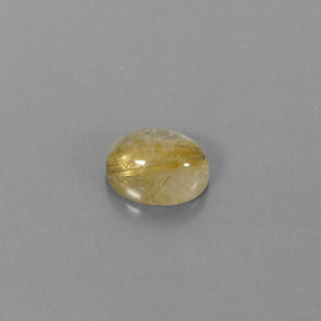 Quartzo rutilado amarelo natural 1,73ct, transparente, transparente/translúcido