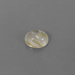 Quartzo rutilado amarelo natural 1,47ct, transparente, transparente/translúcido