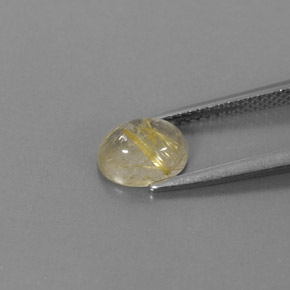 Quartzo rutilado amarelo natural 1,48ct, transparente, transparente/translúcido