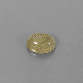 Quartzo rutilado amarelo natural 1,82ct, transparente, transparente/translúcido