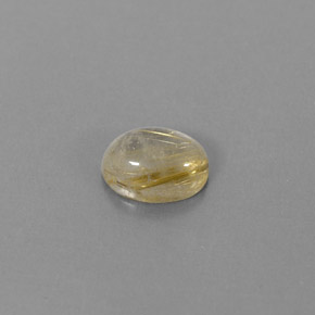 Quartzo rutilado amarelo natural 1,61ct, transparente, transparente/translúcido