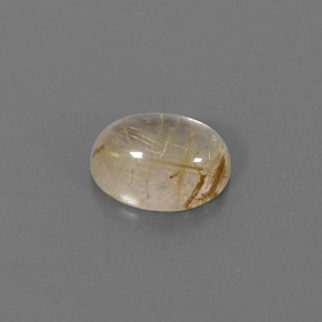 Quartzo rutilado amarelo natural 1,47ct, transparente, transparente/translúcido