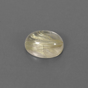 Quartzo rutilado amarelo natural 1,60ct, transparente, transparente/translúcido