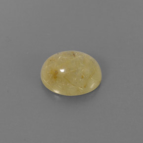 Quartzo rutilado amarelo natural 1,45ct, transparente, transparente/translúcido
