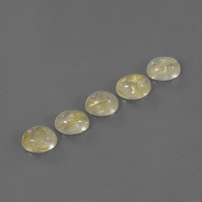 Pedras preciosas de quartzo rutilado amarelo natural de  ct, transparente, transparente/translúcido