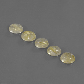 Pedras preciosas de quartzo rutilado amarelo natural de  ct, transparente, transparente/translúcido