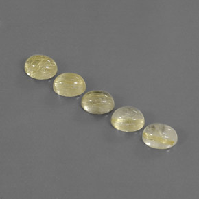Pedras preciosas de quartzo rutilado amarelo natural de  ct, transparente, transparente/translúcido