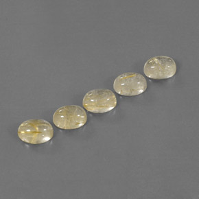 Pedras preciosas de quartzo rutilado amarelo natural de  ct, transparente, transparente/translúcido