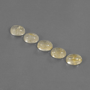 Pedras preciosas de quartzo rutilado amarelo natural de  ct, transparente, transparente/translúcido