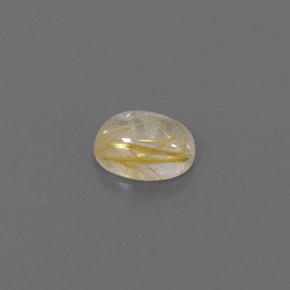 Quartzo rutilado amarelo natural 1,42ct, transparente, transparente/translúcido