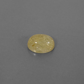 Quartzo rutilado amarelo natural 1,60ct, transparente, transparente/translúcido