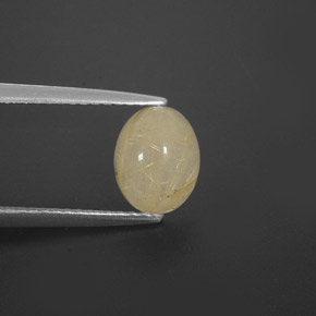 Quartzo rutilado amarelo natural 1,63ct, transparente, transparente/translúcido