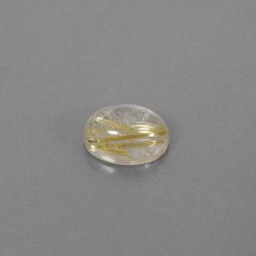 Quartzo rutilado amarelo natural 1,69ct, transparente, transparente/translúcido