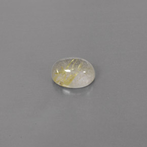 Quartzo rutilado amarelo natural 1,68ct, transparente, transparente/translúcido