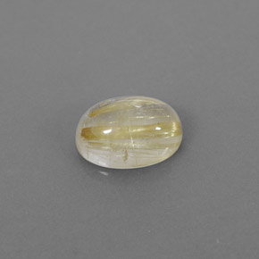 Quartzo rutilado amarelo natural 1,54ct, transparente, transparente/translúcido