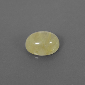 Quartzo rutilado amarelo natural 1,58ct, transparente, transparente/translúcido