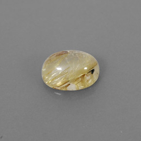 Quartzo rutilado amarelo natural 1,65ct, transparente, transparente/translúcido