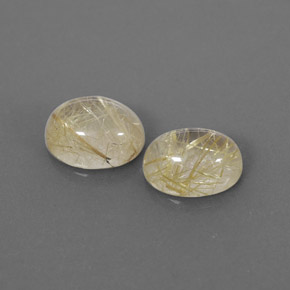 Pedras preciosas de quartzo rutilado amarelo natural de  ct, transparente, transparente/translúcido