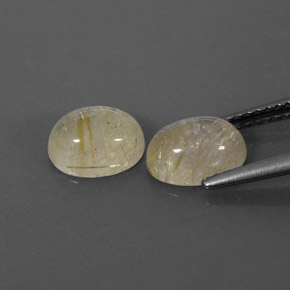 Pedras preciosas de quartzo rutilado amarelo natural de  ct, transparente, transparente/translúcido