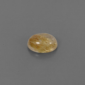 Quartzo rutilado amarelo natural 1,48ct, transparente, transparente/translúcido