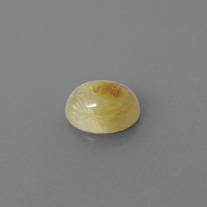 Quartzo rutilado amarelo natural 1,46ct, transparente, transparente/translúcido