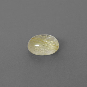 Quartzo rutilado amarelo natural 1,40ct, transparente, transparente/translúcido