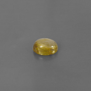 Quartzo rutilado amarelo natural 1,44ct, transparente, transparente/translúcido