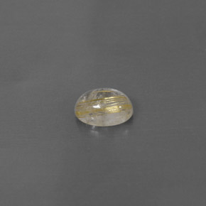 Quartzo rutilado amarelo natural 1,33ct, transparente, transparente/translúcido