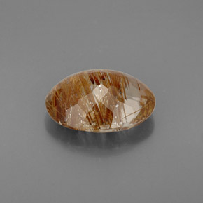 Quartzo rutilado amarelo natural 4,93ct, transparente, transparente/translúcido