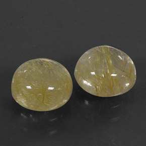 Pedras preciosas de quartzo rutilado amarelo natural de  ct, transparente, transparente/translúcido