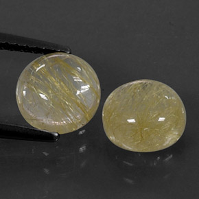 Pedras preciosas de quartzo rutilado amarelo natural de  ct, transparente, transparente/translúcido