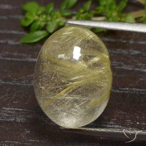 9.93ct Natural Castanho Dourado Muito Claro Quartzo Rutilo, oval, Transparente