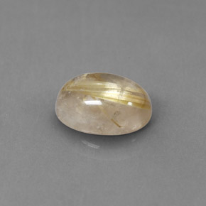 Quartzo rutilado amarelo natural 1,75ct, transparente, transparente/translúcido