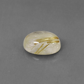Quartzo rutilado amarelo natural 1,51ct, transparente, transparente/translúcido