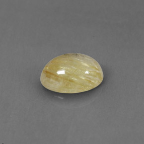 Quartzo rutilado amarelo natural 1,30ct, transparente, transparente/translúcido