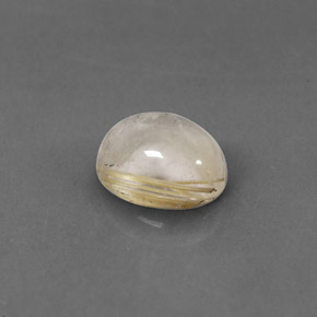 Quartzo rutilado amarelo natural 1,56ct, transparente, transparente/translúcido