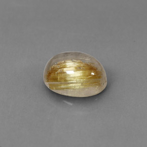 Quartzo rutilado amarelo natural 1,77ct, transparente, transparente/translúcido