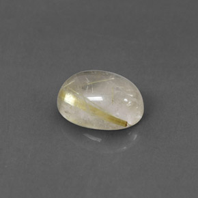 Quartzo rutilado amarelo natural 1,48ct, transparente, transparente/translúcido