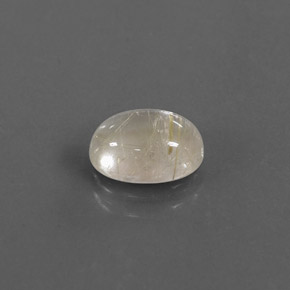 Quartzo rutilado amarelo natural 1,40ct, transparente, transparente/translúcido